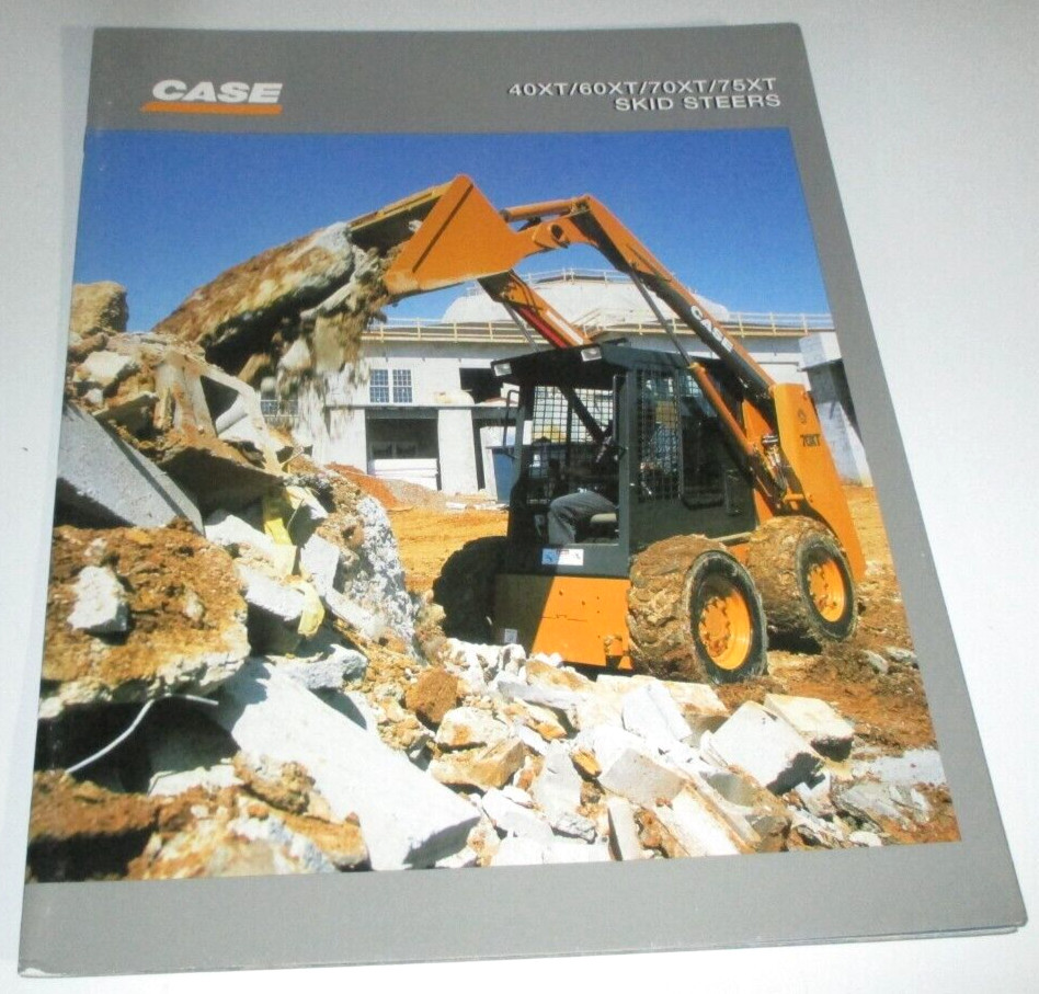 *Case 40XT 60XT 70XT 75XT Skid Steer Loader Sales Brochure Manual Literature Ad
