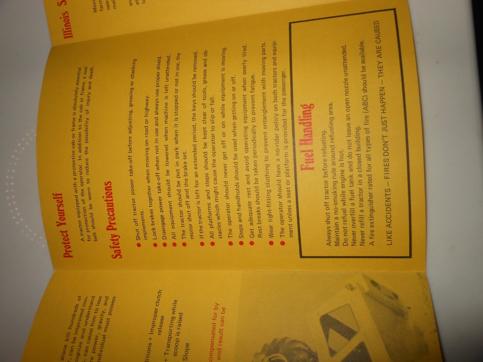 1977 Tractor Safety & You Brochure Country Companies Insurance & Investment Svc