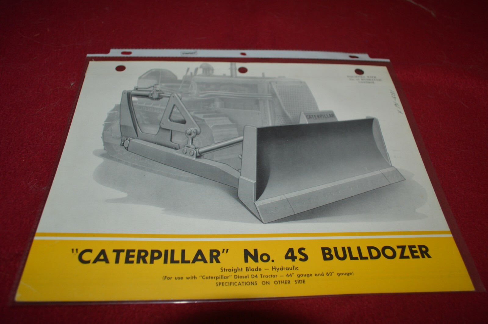 Caterpillar 4S Bulldozers For 1950 Dealer&rsquo;s Brochure AMIL16