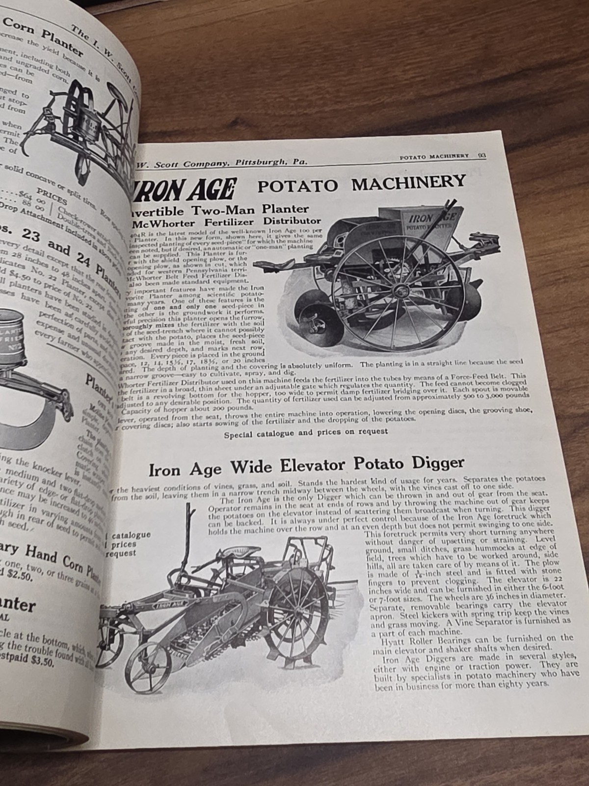 1926 Scott Co Catalog Farm Machinery Tools Plows Seeds Flowers Washer