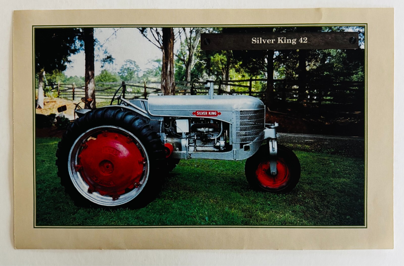 1947 Silver King 42 Antique Tractor 1970-80s Book Print Agriculture Farming C80B