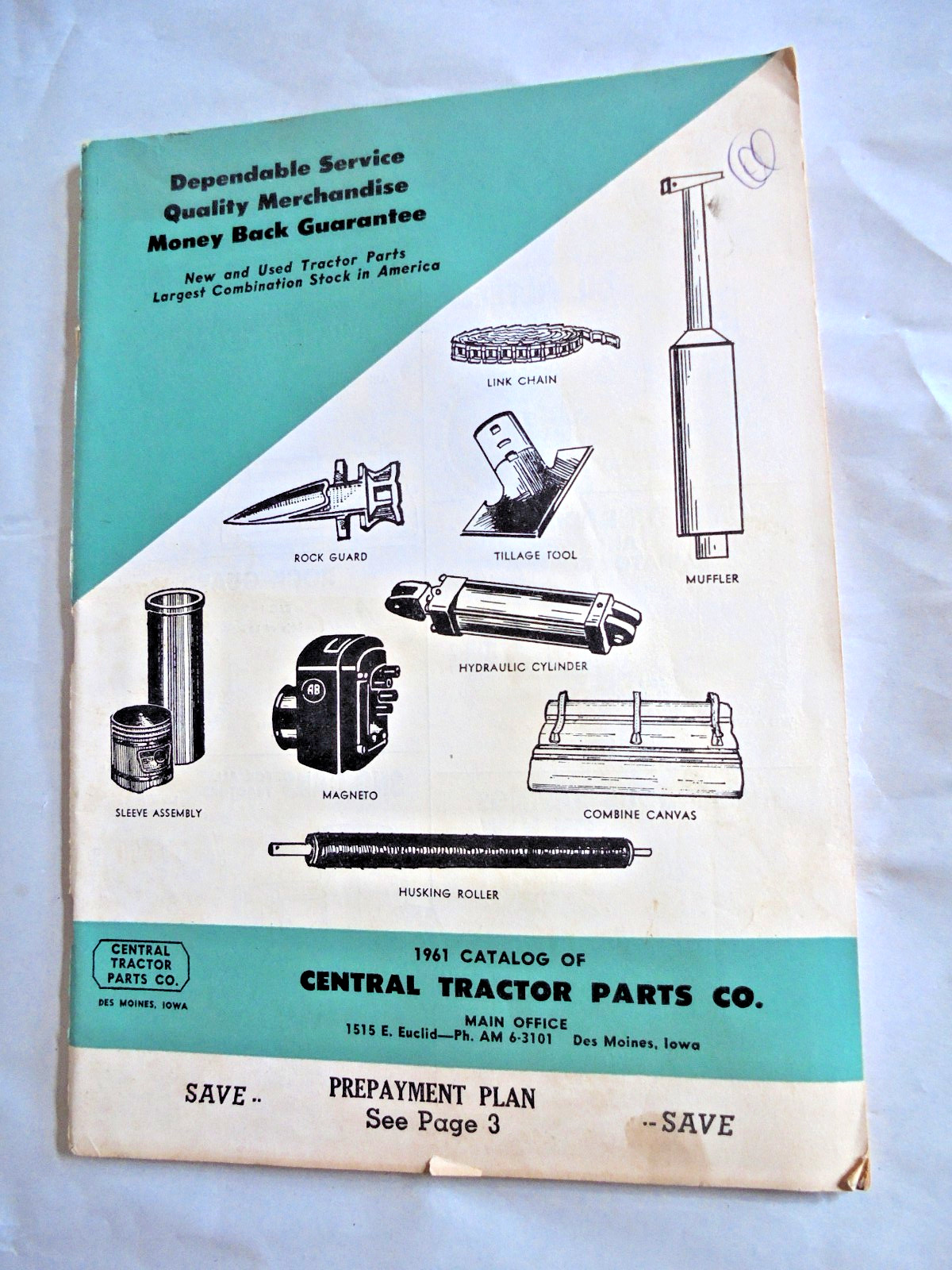 Vintage 1961 Central Tractor Supply Co Des Moine Iowa Catalog