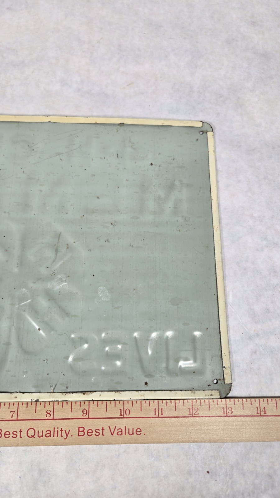 Vintage 4-H Club Member Lives Here Metal Advertising Sign Clover 1960&rsquo;s ?