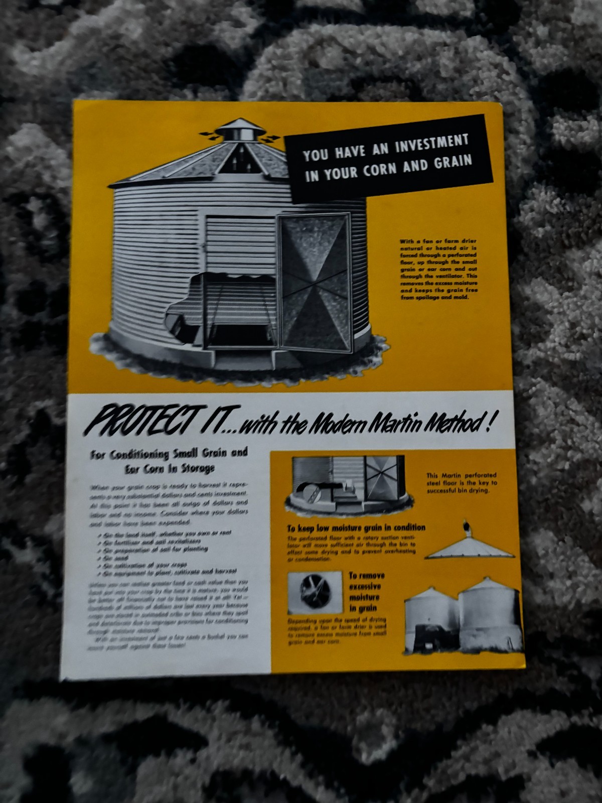 Martin Steel-Bilt Corn & Grain Bins For 1950 Brochure DCPA26