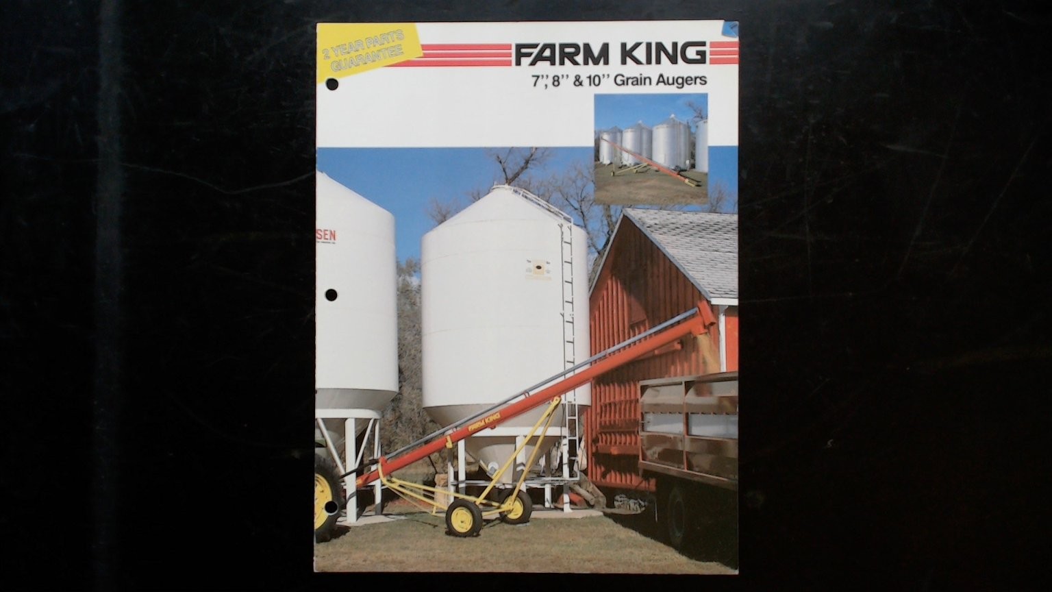 Farm King Grain Augers Brochure 7&Prime;, 8&Prime; & 10&Prime; Vintage Agricultural