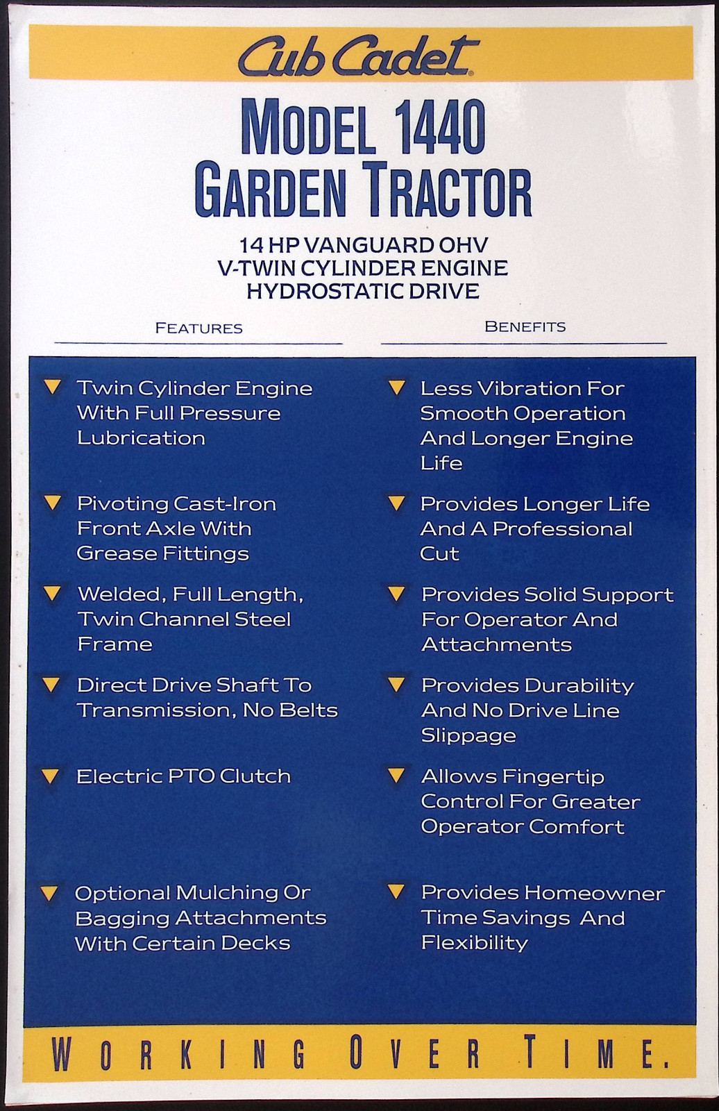 1999 Cub Cadet Dealer sales lot: Dealer Price List, The Big Event price list, Mo