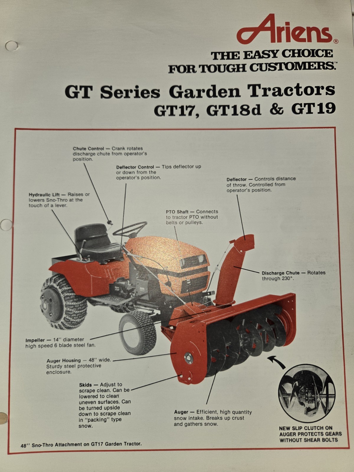 8 VINTAGE ARIENS DEALERSHIP ADVERTISING BROCHURES TRACTORS SNO-THROS