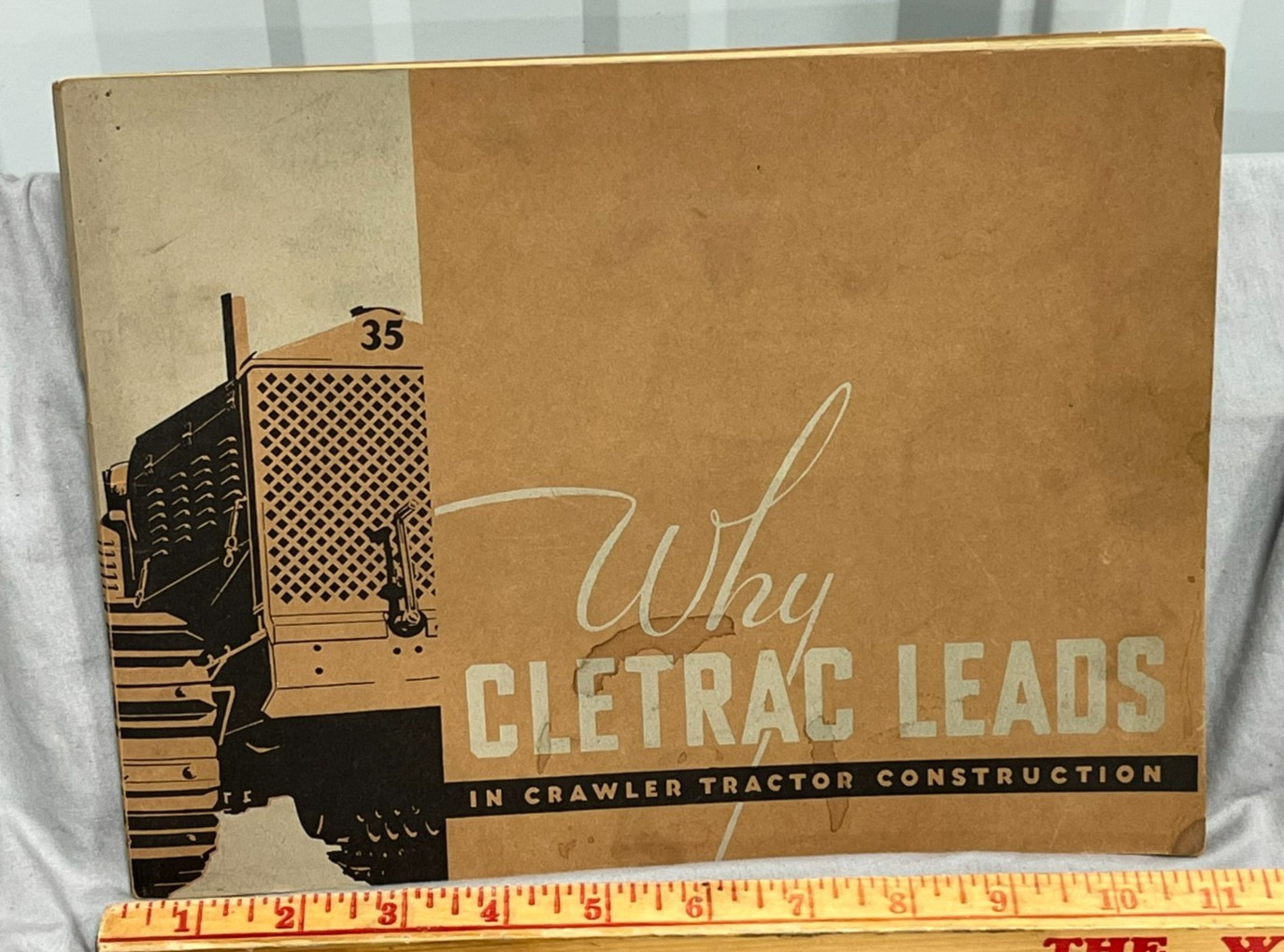 1933 CLETRAC Crawler 35 Tractor Oliver Dealer sales Brochure Catalog 56 pages