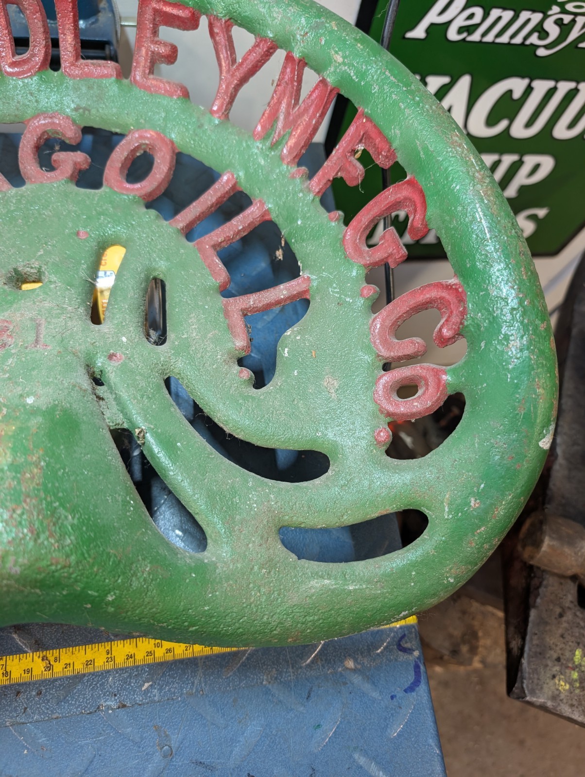 Antique Furst & Bradley Cast Iron Implement Seat Chicago Cast Iron #2G