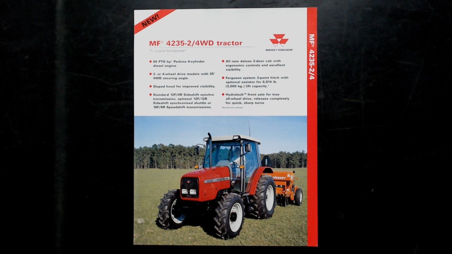 Massey Ferguson MF 4235-2/4WD Tractor Vintage Brochure Red White