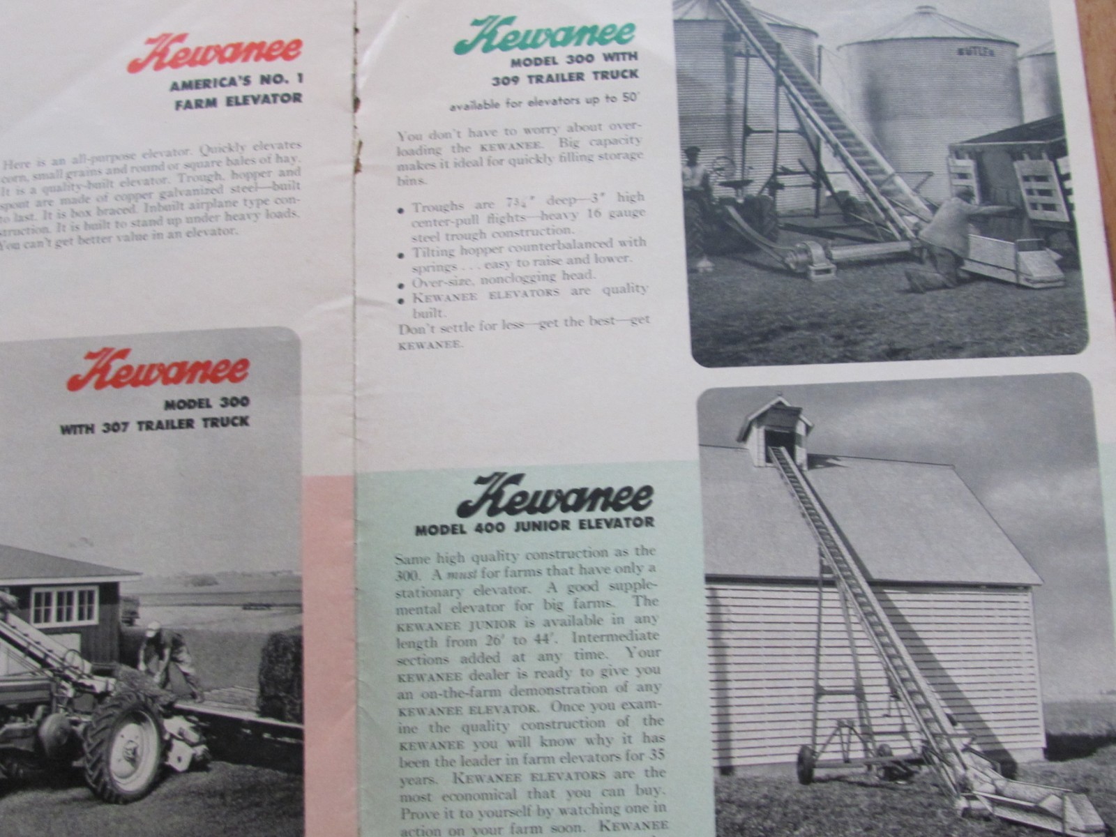 1955 SALES BROCHURE KEWANEE FARM MACHINE DISK HARROW DEALER THEDE ALEDO IL