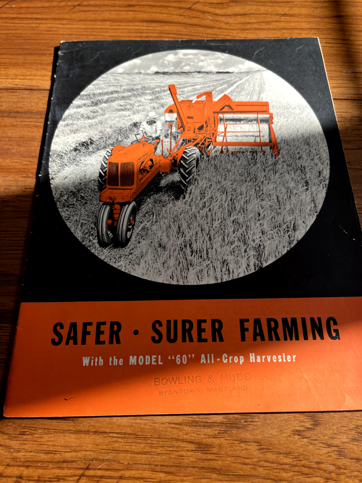 Allis Chalmers 60 All Crop Harvester Combine For 1939 Brochure FCCA