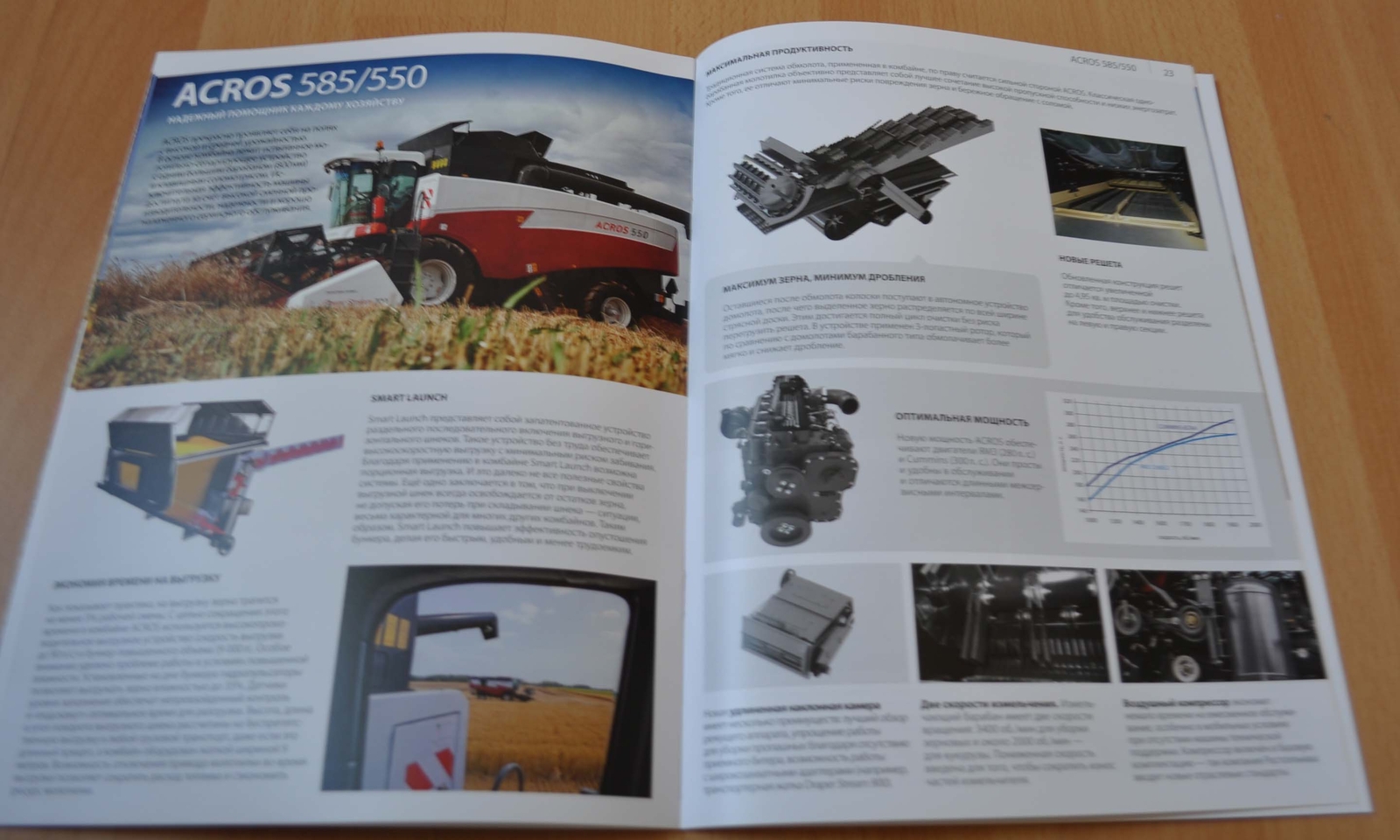 Rostselmash 2018 Model Range Combine Harvester Agriculture Ru Brochure Prospekt