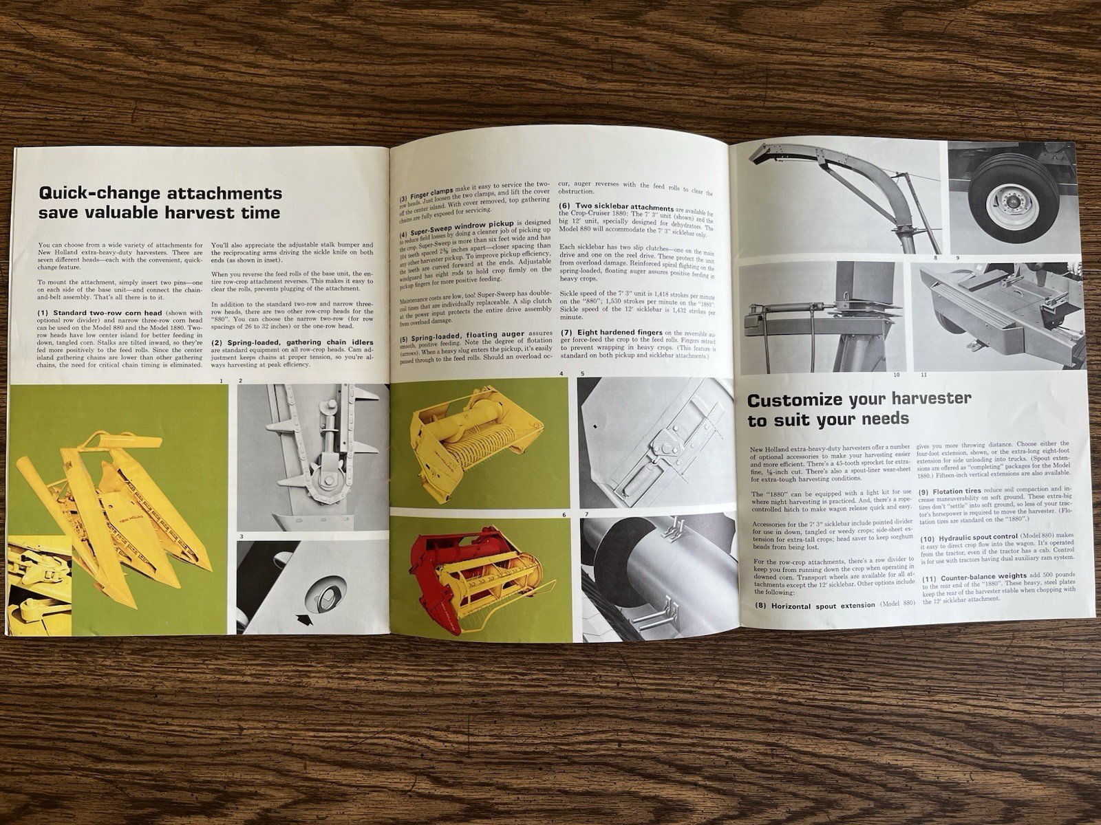 New Holland Forage Harvesters 880 1880 Original Sales Brochure 1970