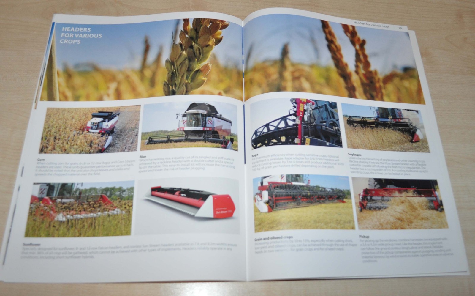 Rostselmash Grain Harvesting Equipment Brochure Prospekt ENG