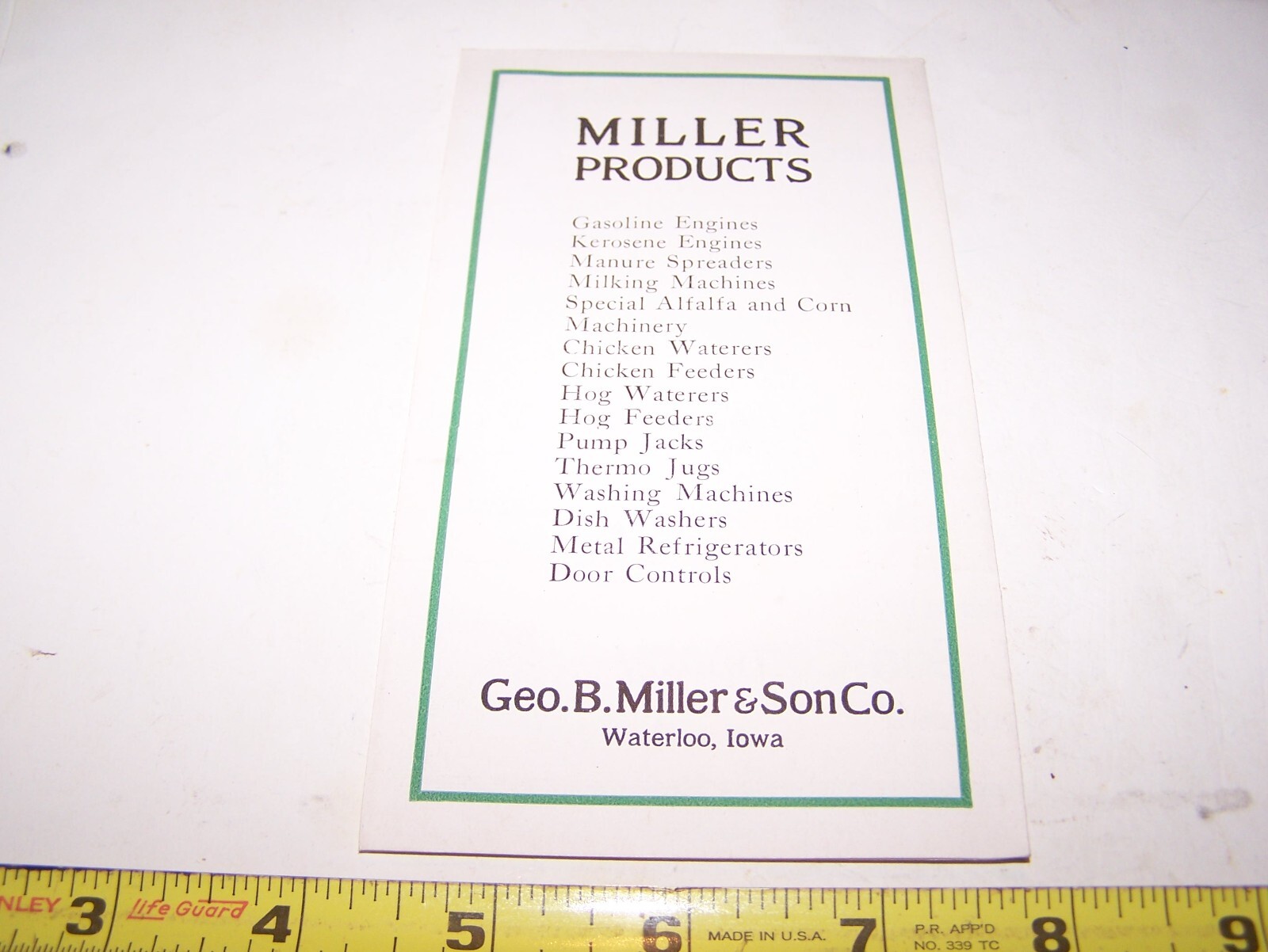 GEORGE MILLER BIG 4 FEED MILL GRINDER Sales Brochure Pamphlet Hit Miss Engine