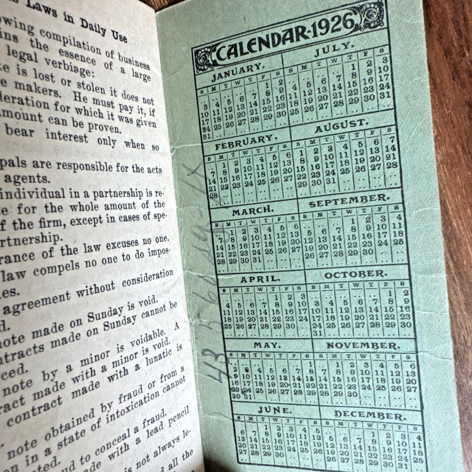 1925 Plymouth Binder Twine Memo Book Plymouth Cordage Farm Advertising