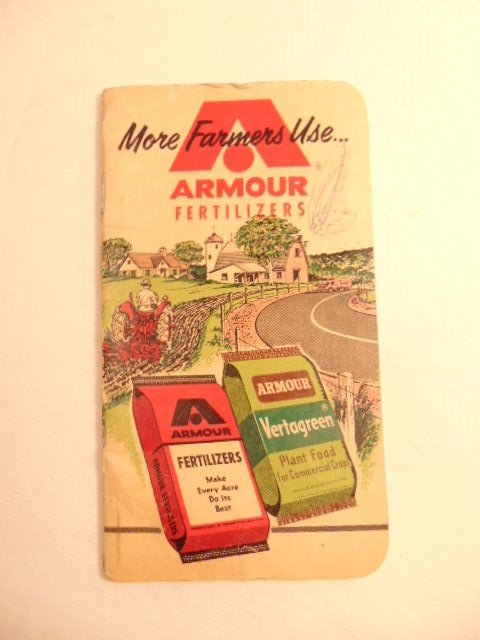1960-1 advertising note book: Armour Fertilizers