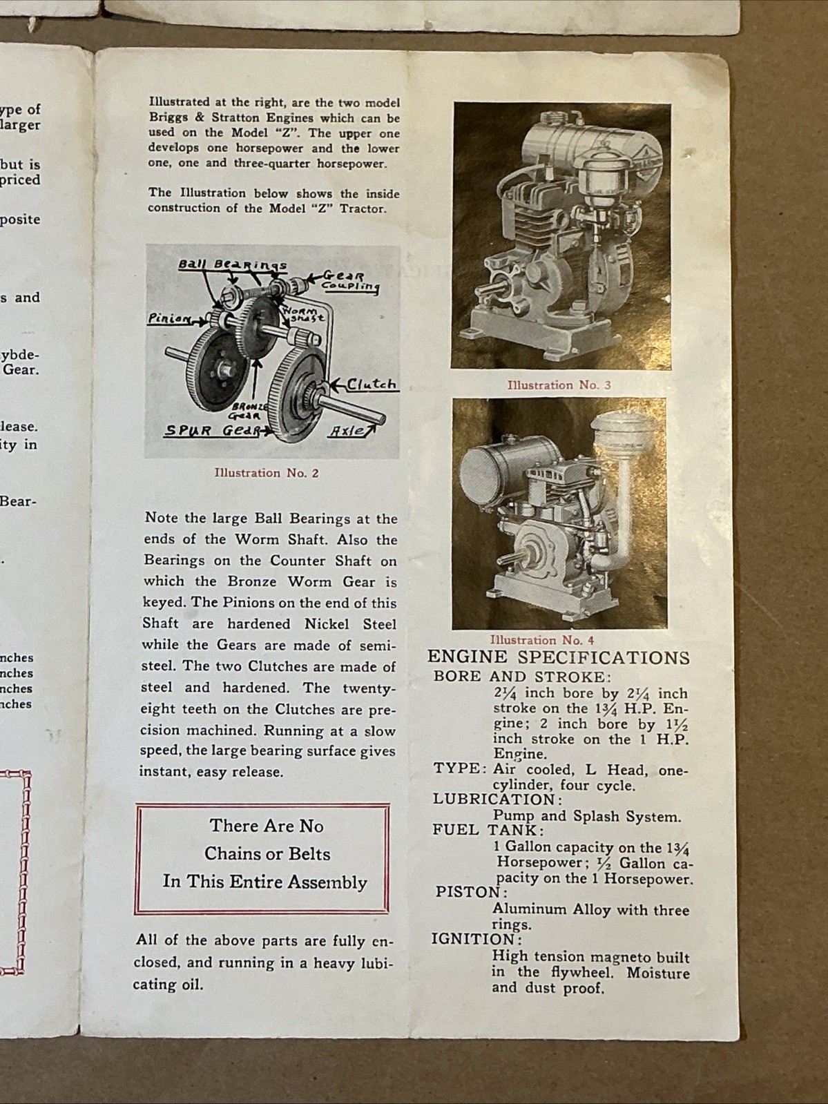 Vintage 1940s Power Model Z Brochure Price Lists And Letter INV-P1026
