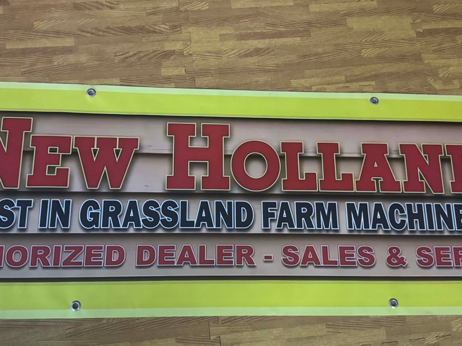 New Holland Farm Banner 80×20 Tractor Shop Mancavedecor Farm Equipment Decor