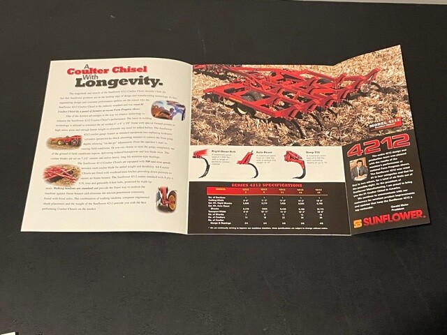 Sunflower Series 2000 Chisel Plow & 4200 Coulter Chisels Dealer&rsquo;s Brochure