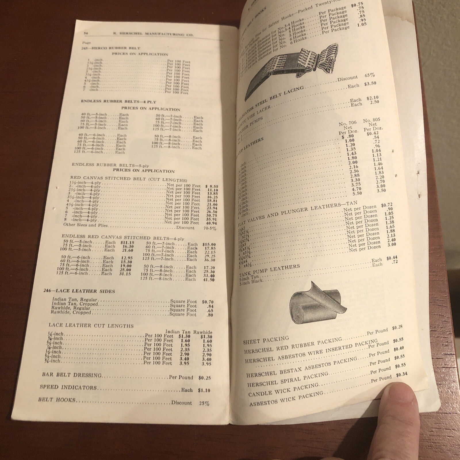 1937 HERSCHEL MANUFACTURING Price List ~ Catalog 83 ~ East Peoria, IL ~ VINTAGE