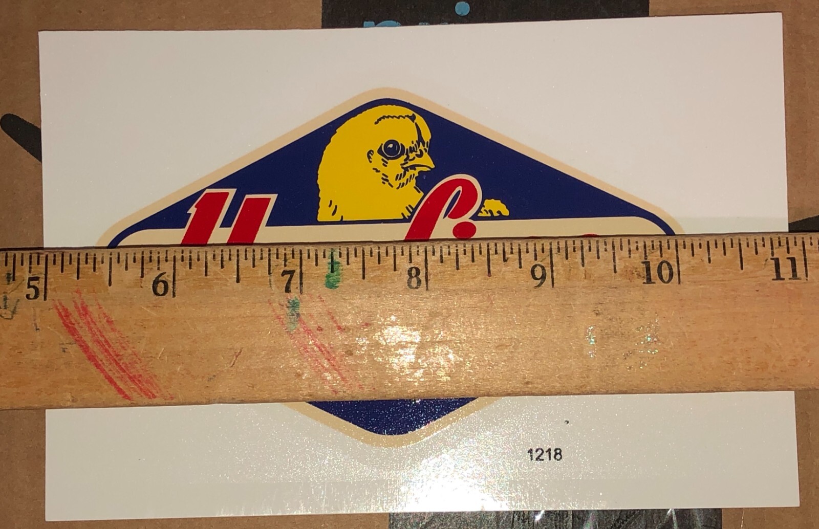 Hy-Line Decal Baby Chickens Chicken Farm Waterslide Vintage Farmer Advertising