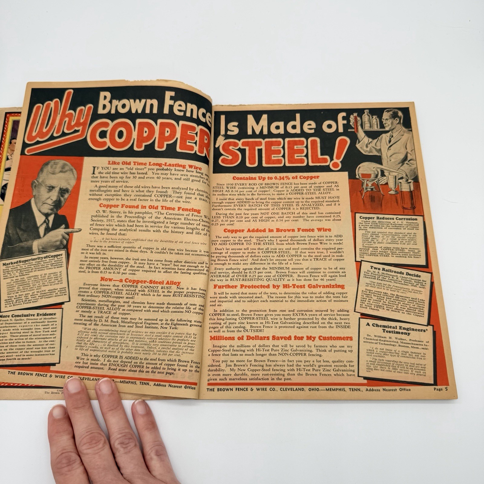 JIM BROWN&rsquo;S 1935 BARGAIN BOOK – THE BROWN FENCE & WIRE CO.- Catalog