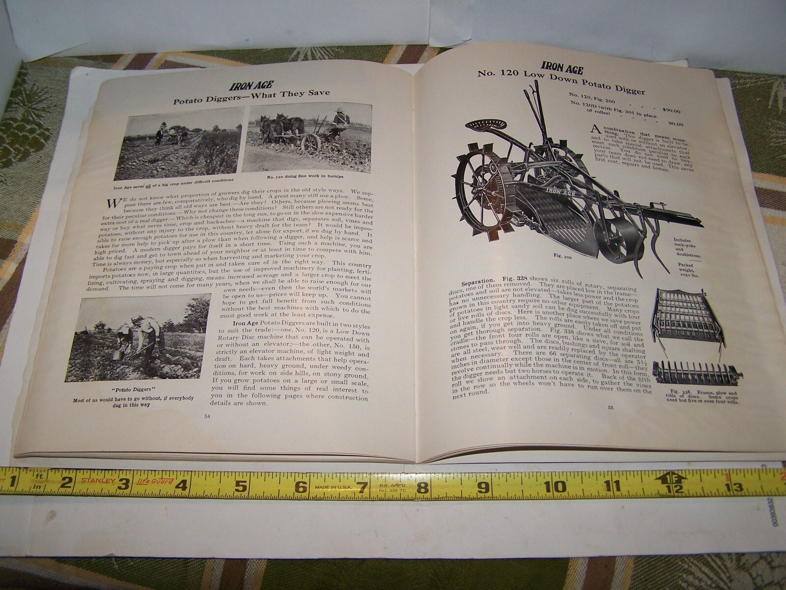 IRON AGE 1910 Full Line Sales Catalog Cultivator Plow Planter Farm Garden NICE!