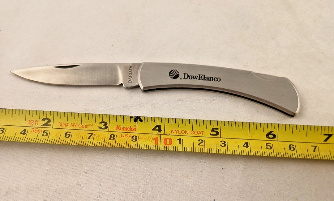 Vintage DOW Chemical DowElanco Barlow Pocket Knife-EXCELLENT!