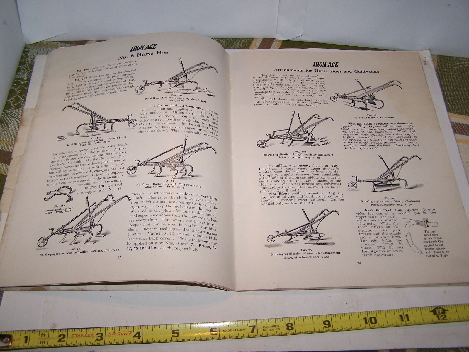 IRON AGE 1910 Full Line Sales Catalog Cultivator Plow Planter Farm Garden NICE!