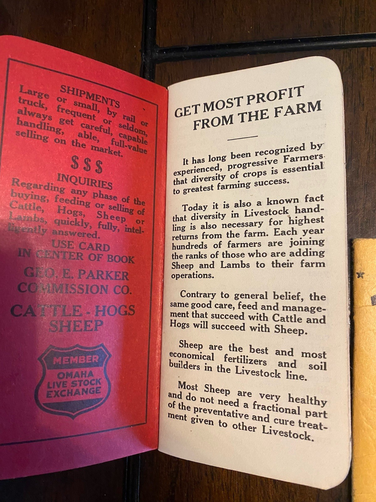 Vintage 1930s 40s Livestock /Stockman Cattle Yard Memo Books – Omaha Chicago KC
