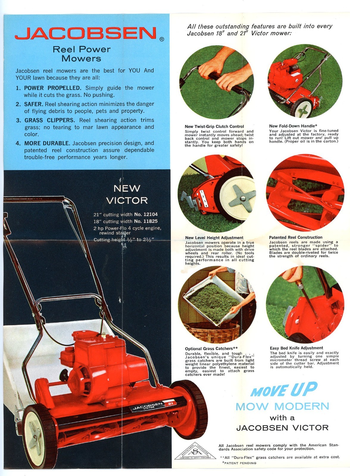 Jacobsen Reel Mowers 1968 Lawn Prince Manor Estate 26 brochure Jacobsen Man&rsquo;f