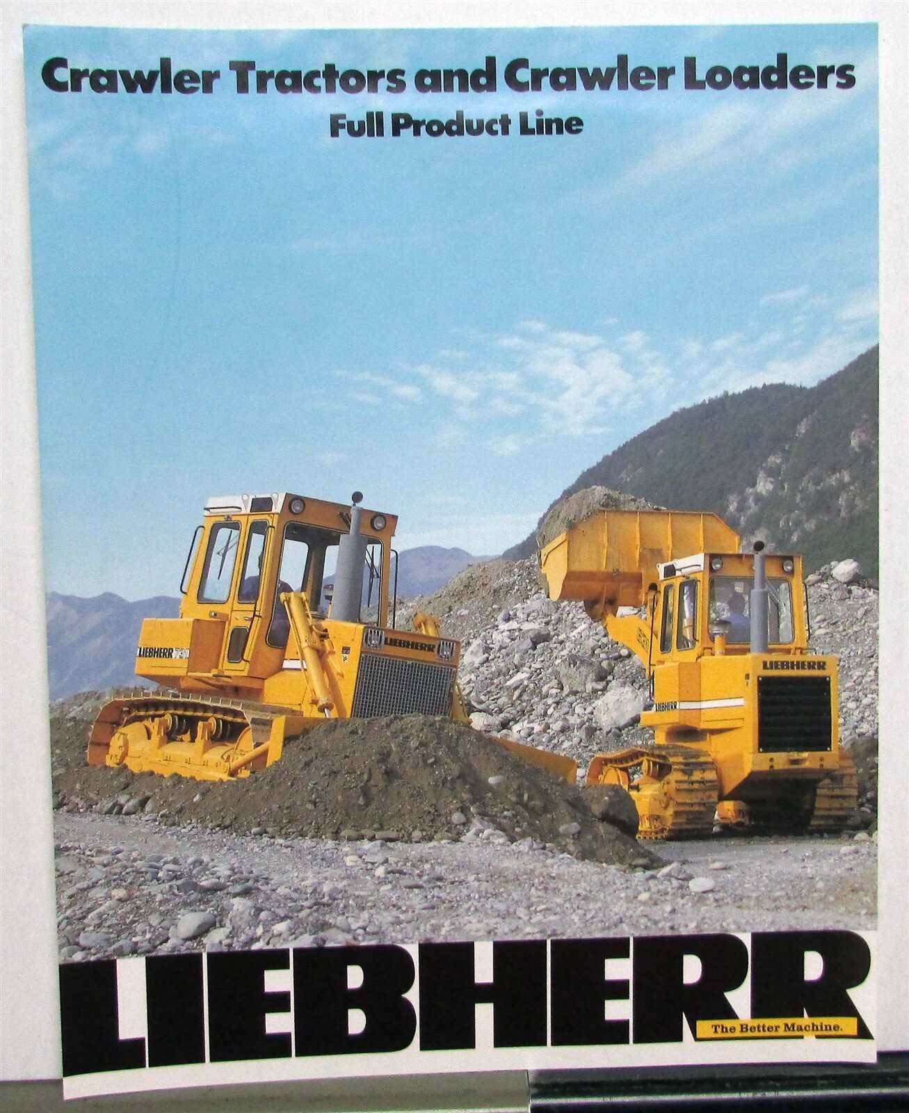1987 Liebherr Crawler Tractor Loader Specifications Construction Data Sheet