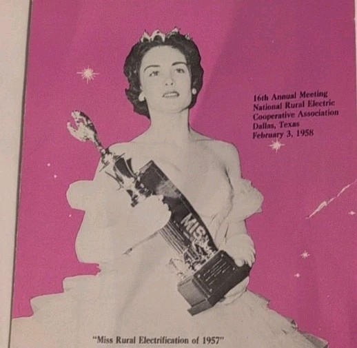 1958 Miss Rural Electrification Contest Program Beauty Pageant Pamplet REA Farm