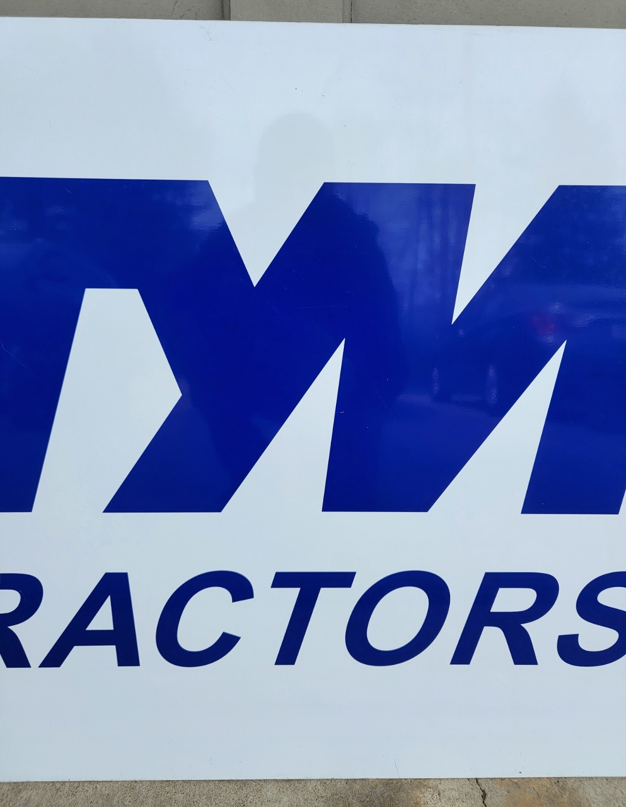 Vintage TYM TRACTORS Dealer Advertising Sign Double Sided Tin 32×24