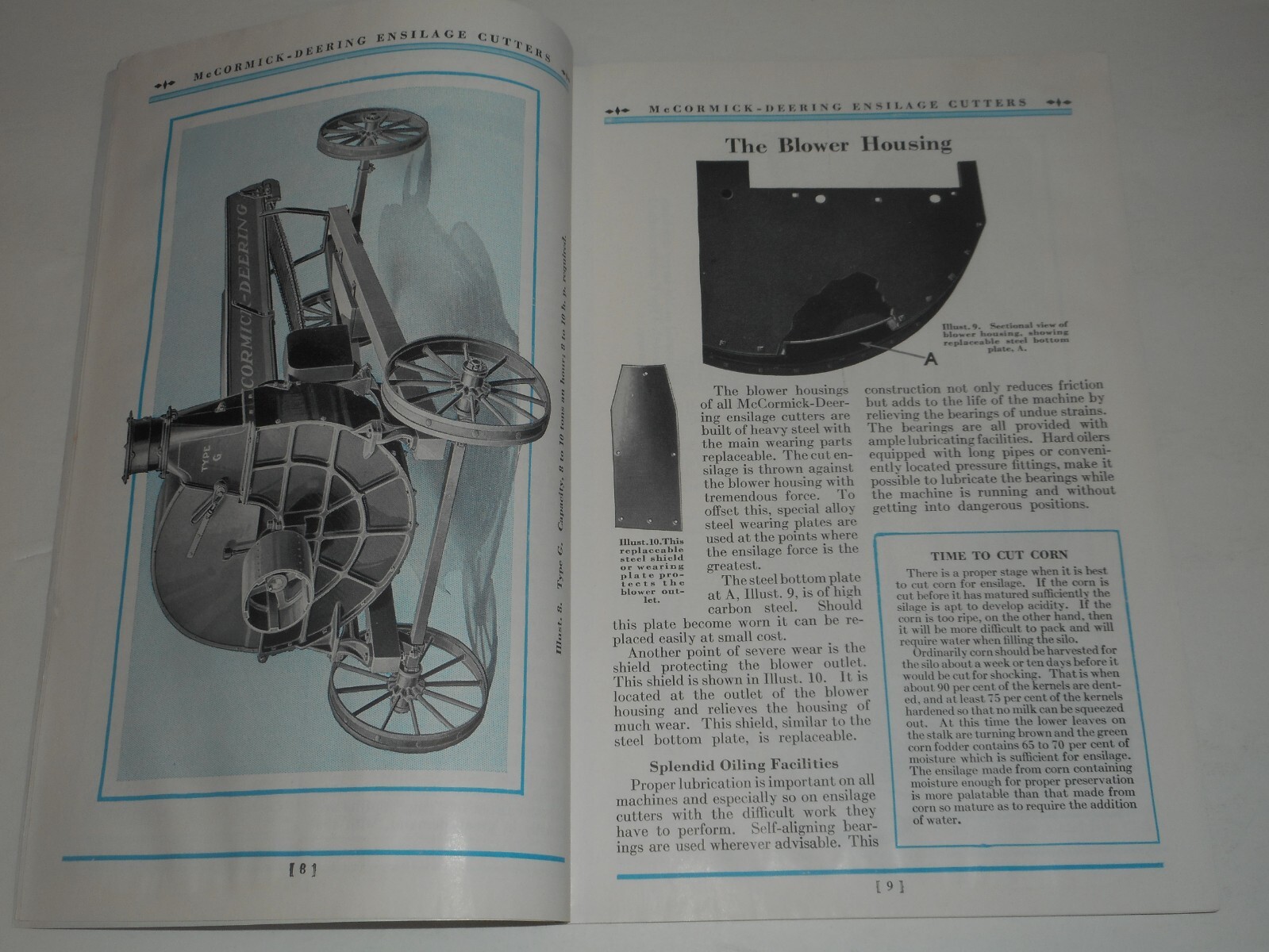 IH MCCORMICK DEERING Ensilage Cutters 1934 Salesman Brochure Type A G F No. 12A