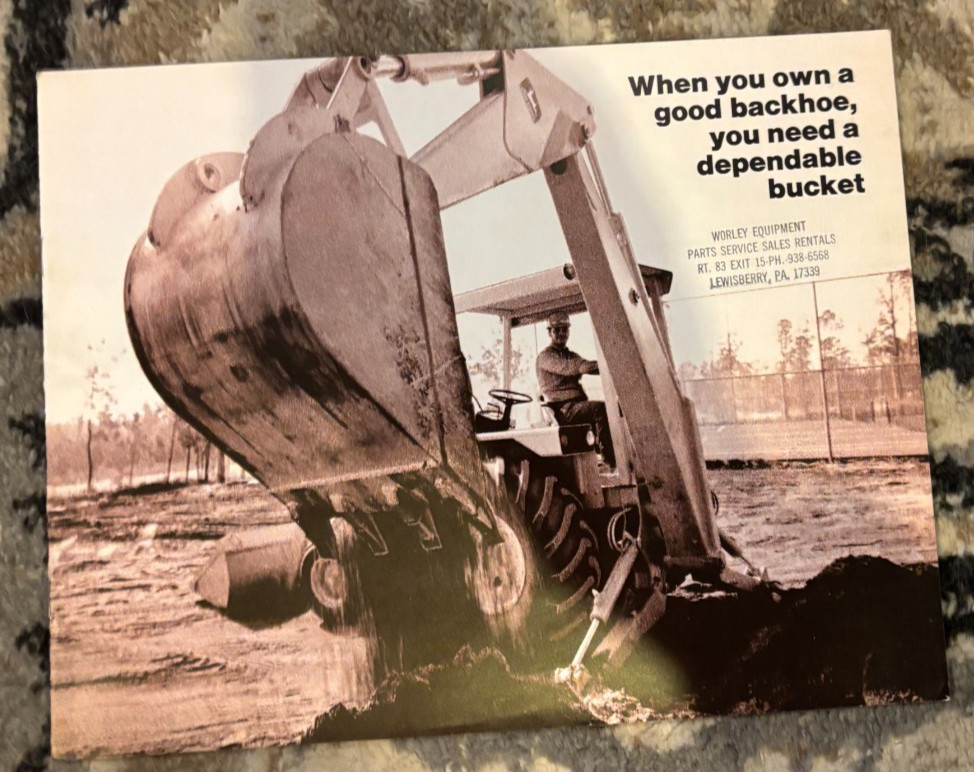 John Deere Backhoe Bucket For 1975 Brochure CWPA26