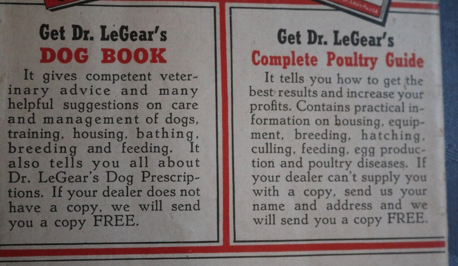 Vintage Dr. LeGear&rsquo;s Live Stock Manual Practical Guide Cows Horses Sheep Hogs