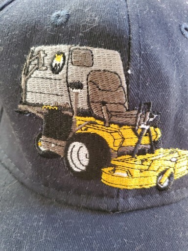 Vintage Black Lawn Mower Image Adjustable Owner/ Walker Baseball Hat/Cap 1 Size