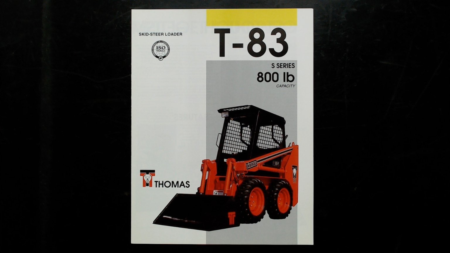 Thomas T-83 S Series Skid-Steer Loader Brochure 1984 Agriculture