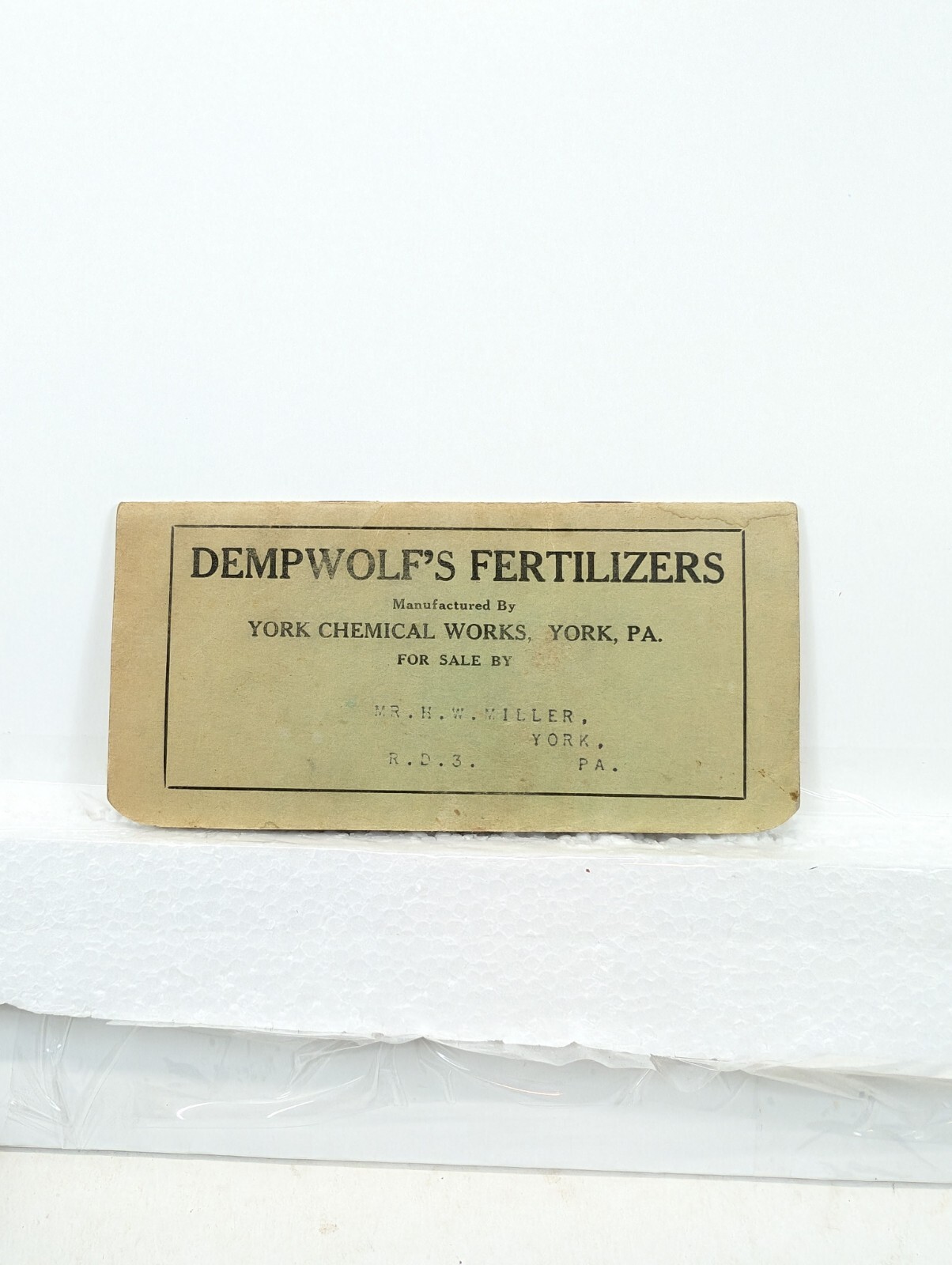 1940 DEMPWOLF&rsquo;S FERTILIZERS – York Chemical Works – BOOKLET – PA