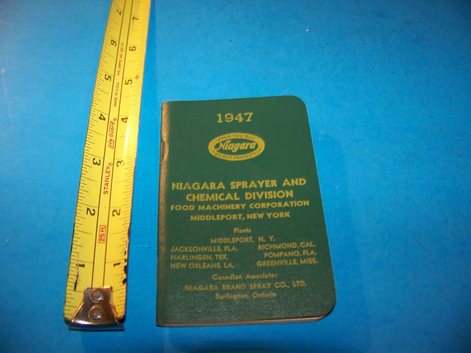 Niagara Brand Farmers « Daily Reminder » Memo Booklet Vintage 1947