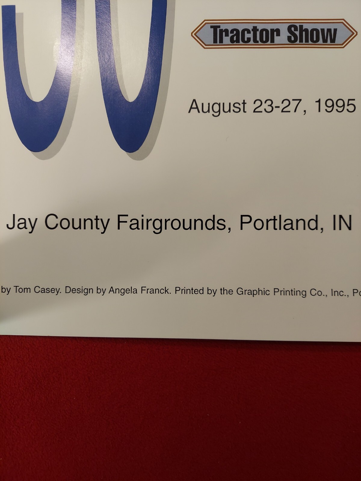 30th Tri-State Gas Engine & Tractor Show Poster Portland, IN 1995