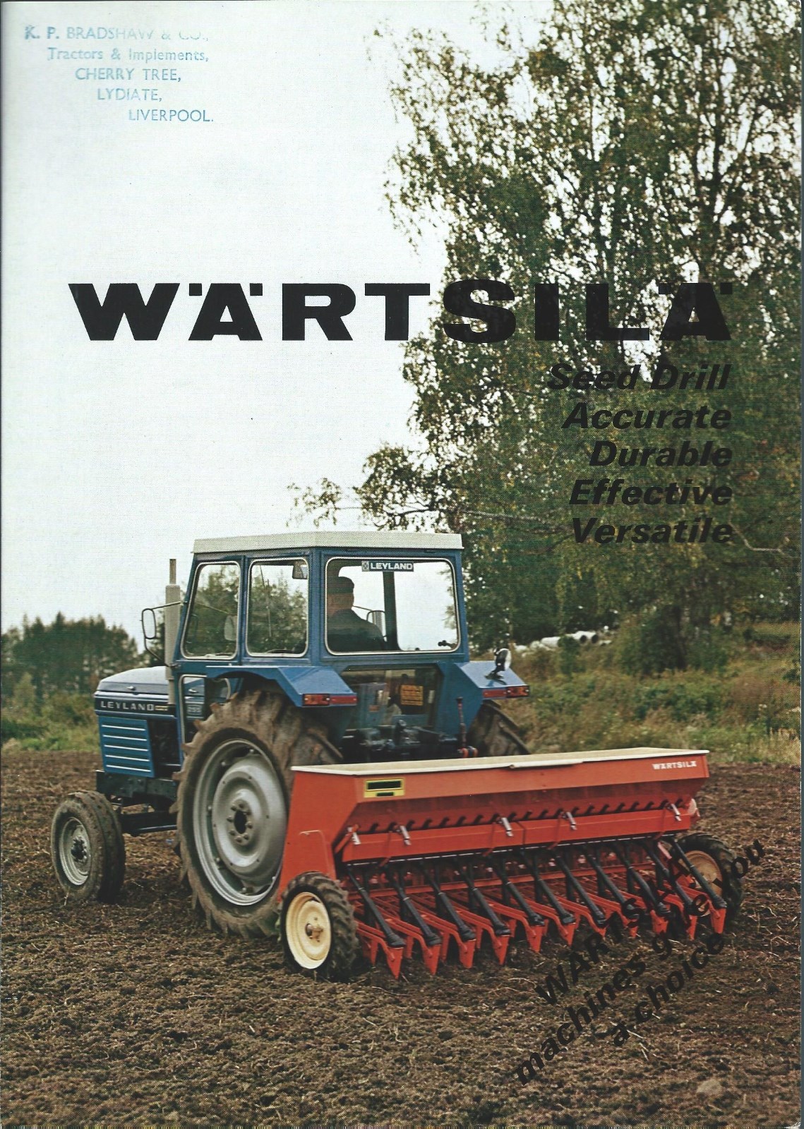 Farm Equipment Brochure – Wartsila – Seed Drill – c1970&rsquo;s (F5671)