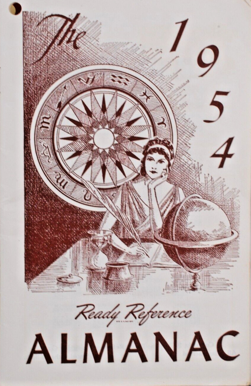Davco Farmer&rsquo;s Almanac 1954 Davison Chemical Company Red Cover