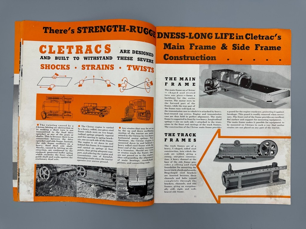 1941 Model A CLETRAC Diesel Gasoline CLEVELAND TRACTOR Machinery Advertising