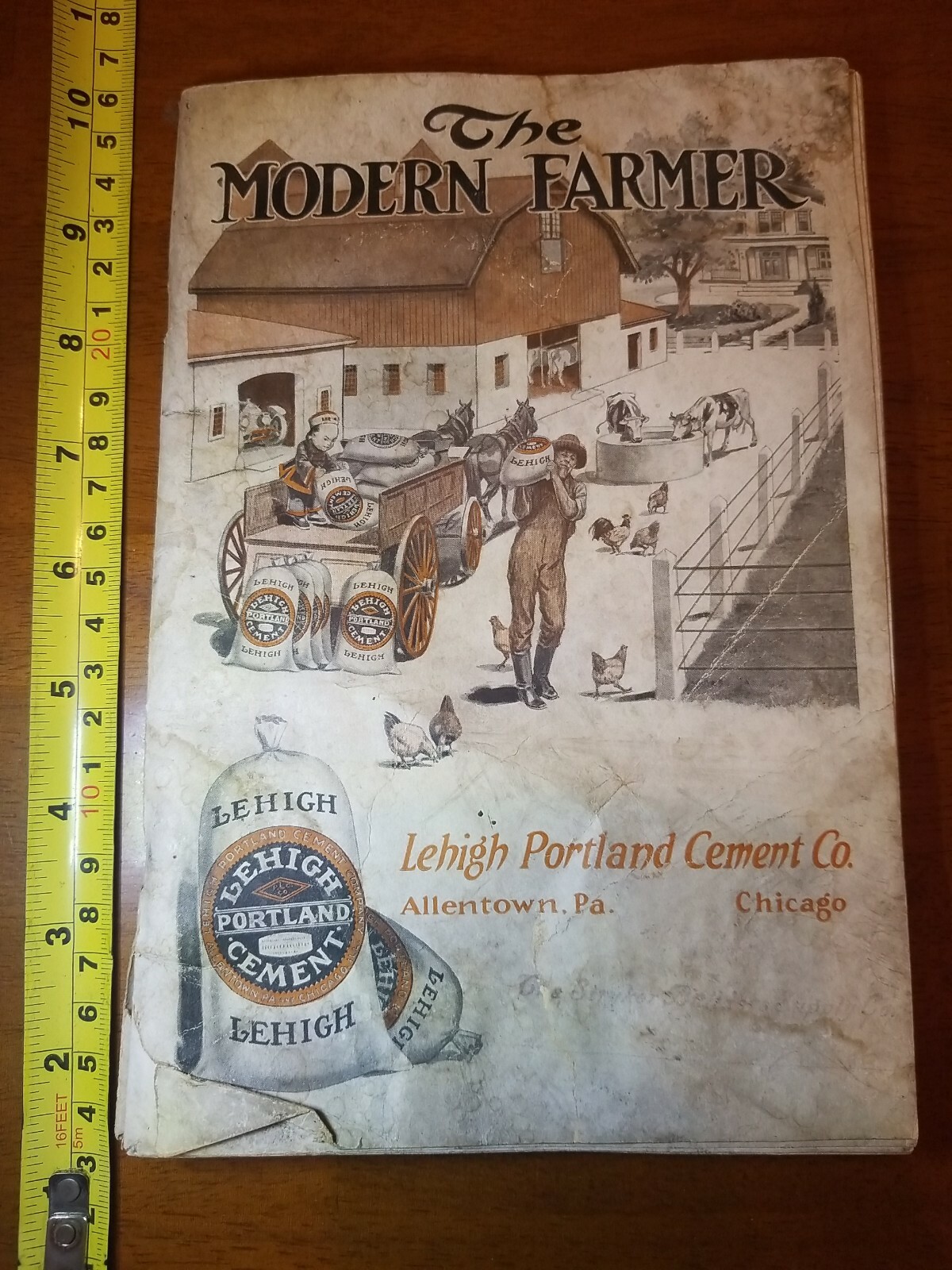 THE MODERN FARMER LEHIGH PORTLAND CEMENT CO BOOKLET ADVERTISMENT POOR