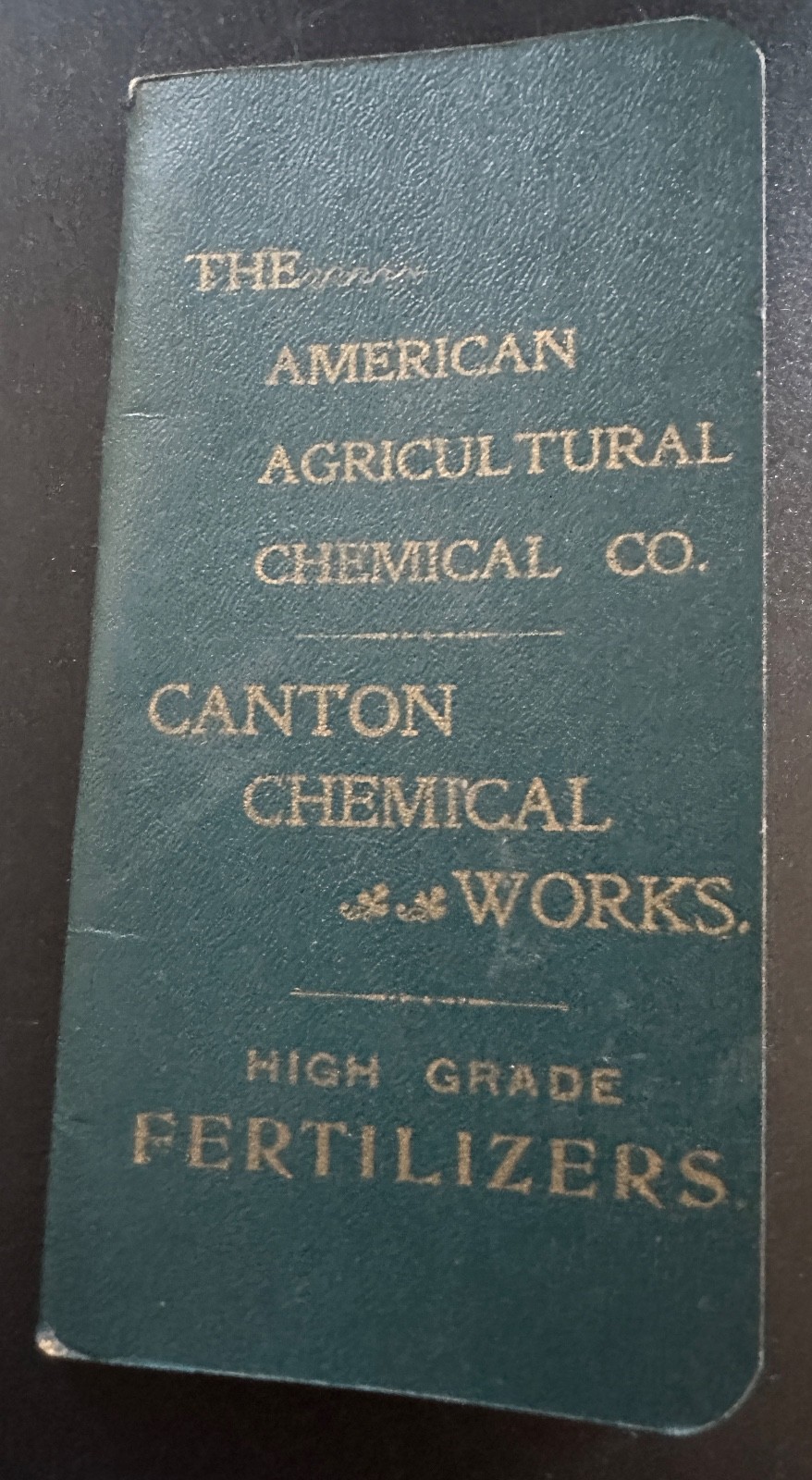 1902 Notebook American Agricultural Chemical Co Coyle & Diehl Chambersburg PA