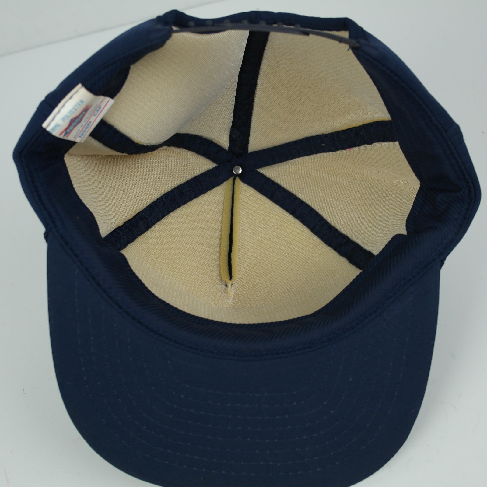 Vintage Arlington Service Center Farmer Mesh Trucker Hat Snapback, Blue Cap